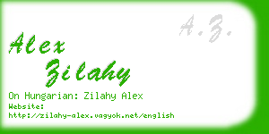 alex zilahy business card